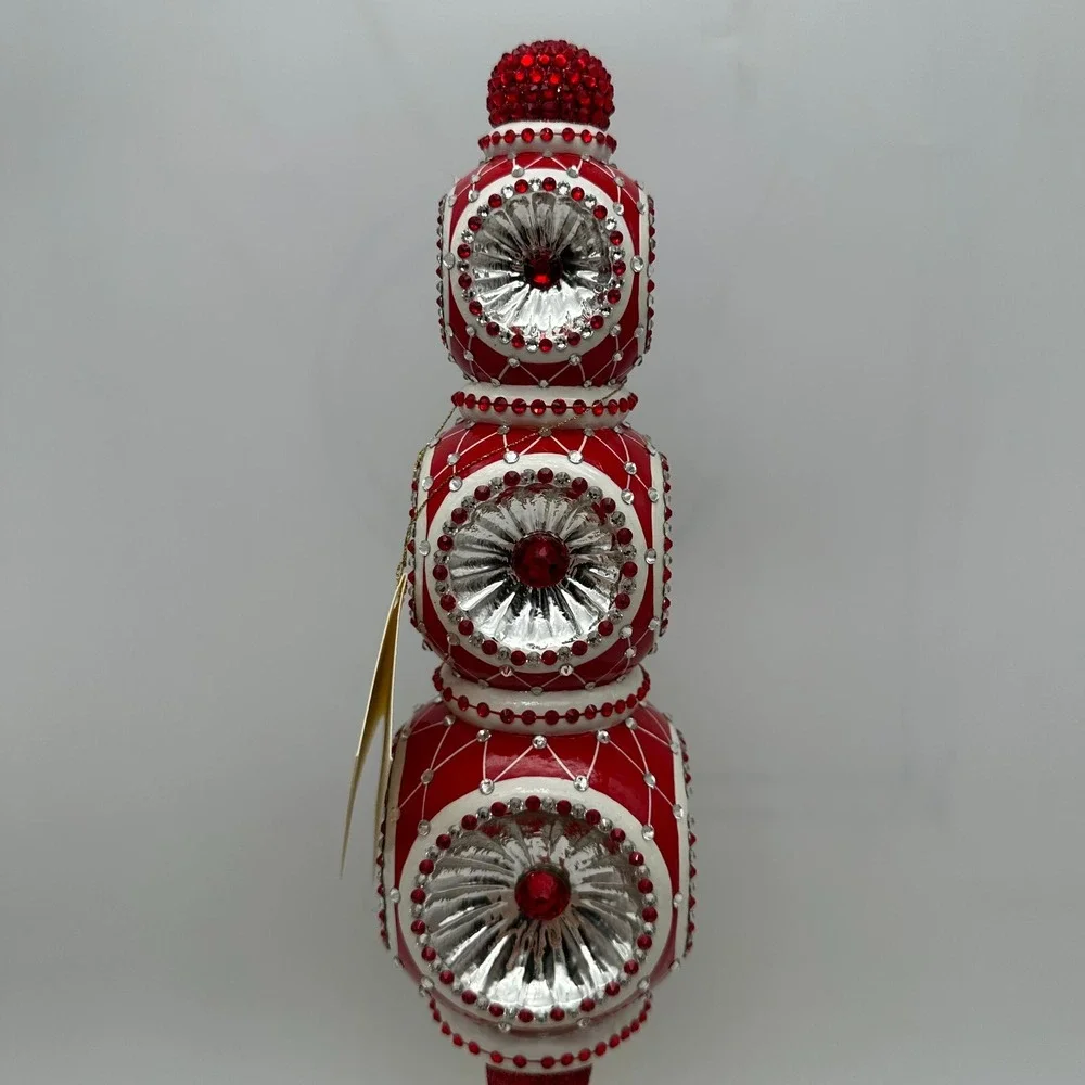 2012 PATRICIA BREEN MAJESTIC FINIAL RED CHRISTMAS‎ HOLIDAY 9.84
